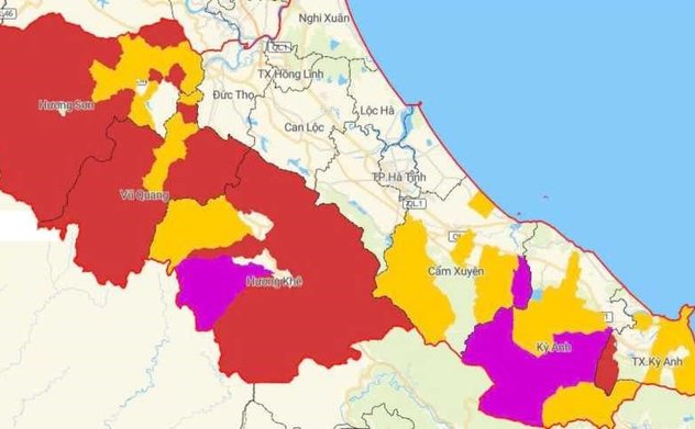 Chi tiết các khu vực nguy cơ cao lũ quét, sạt lở đất ở Hà Tĩnh