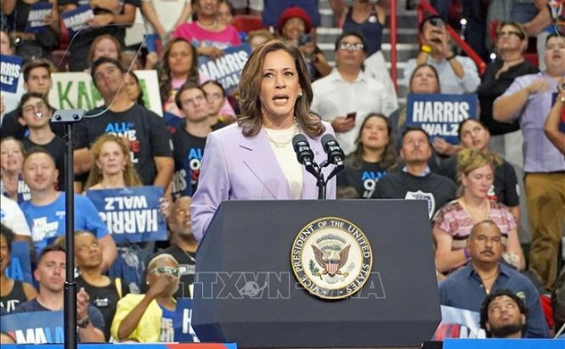 Bà Kamala Harris đang có lợi thế trước ông Donald Trump
