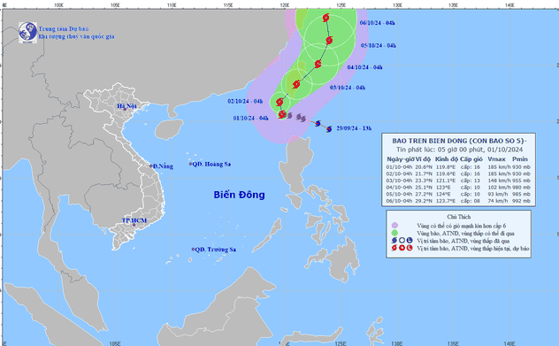 Bão Krathon giật trên cấp 17, cảnh báo sóng lớn ở vùng biển Hà Tĩnh 