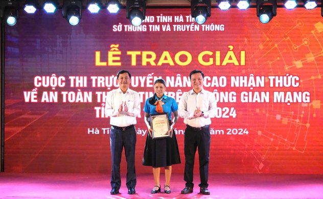 Tổng kết và trao giải Cuộc thi trực tuyến “An toàn thông tin trên không gian mạng năm 2024” trên địa  bàn tỉnh 
