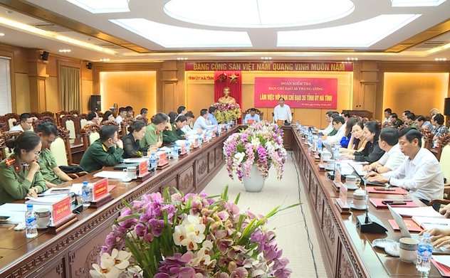 Ban chỉ đạo 35 Trung ương làm việc Tỉnh Hà Tĩnh 