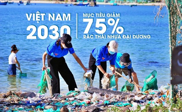Việt Nam đặt mục tiêu giảm 75% rác thải nhựa đại dương vào năm 2030 