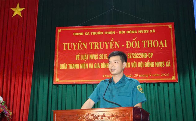 Đẩy mạnh công tác tuyên truyền Luật Nghĩa vụ quân sự trên địa bàn huyện Can Lộc