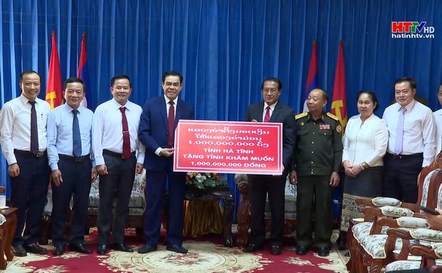 Hà Tĩnh và Khăm Muồn tăng cường hợp tác phát triển kinh tế - xã hội