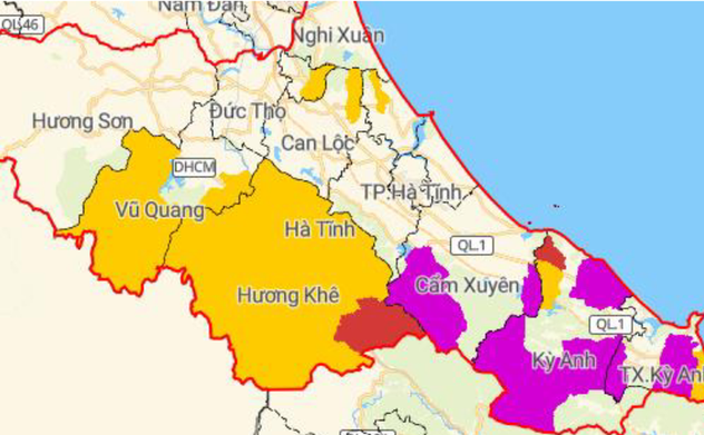 Danh sách một số địa bàn Hà Tĩnh nguy cơ lũ quét, sạt lở đất