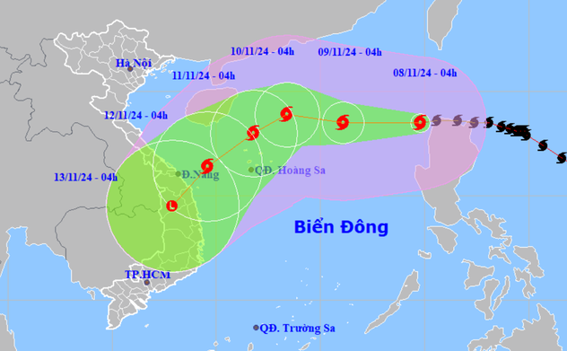 Bão số 7 vẫn duy trì gió giật cấp 17 và diễn biến khó lường