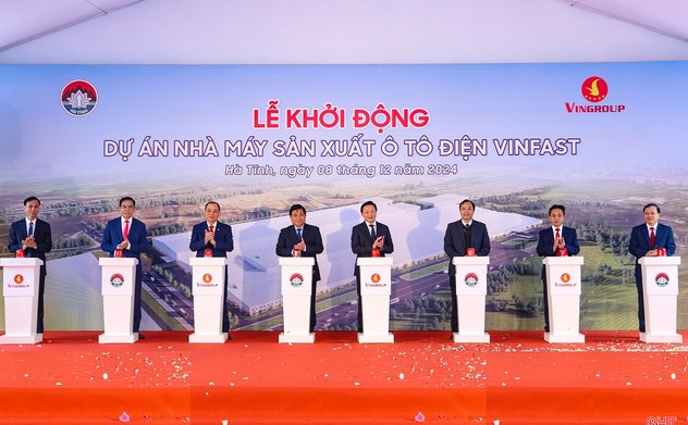 Khởi động dự án Nhà máy Sản xuất ô tô điện VinFast tại Hà Tĩnh