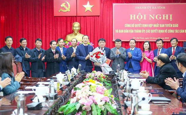 Hợp nhất Ban Tuyên giáo và Ban Dân vận Thành ủy Hà Tĩnh