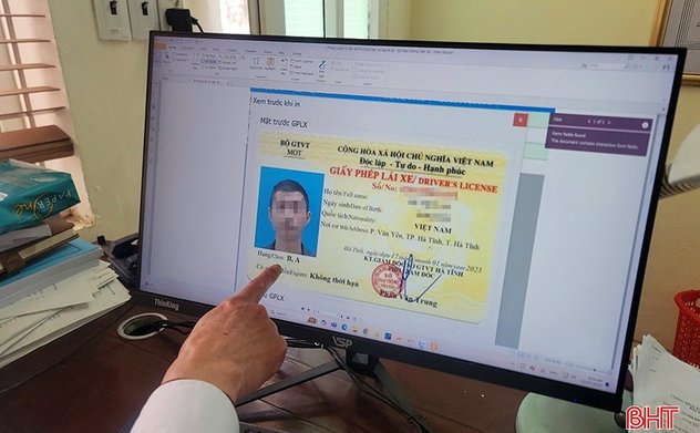 Việc cấp đổi giấy phép lái xe ở Hà Tĩnh hoạt động trở lại 