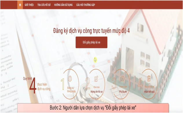 13 bước cấp đổi giấy phép lái xe trực tuyến 