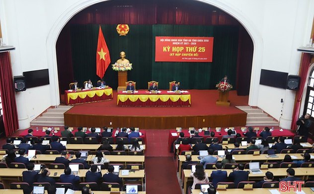 HĐND tỉnh Hà Tĩnh tổ chức 25 kỳ họp trong nhiệm kỳ 2021-2026