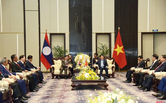 Chủ tịch nước Lương Cường hội kiến Tổng Bí thư, Chủ tịch nước Lào 