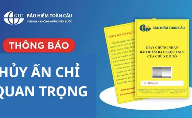 Công ty Bảo hiểm Toàn cầu Nghệ An thông báo về việc hủy ấn chỉ quan trọng 