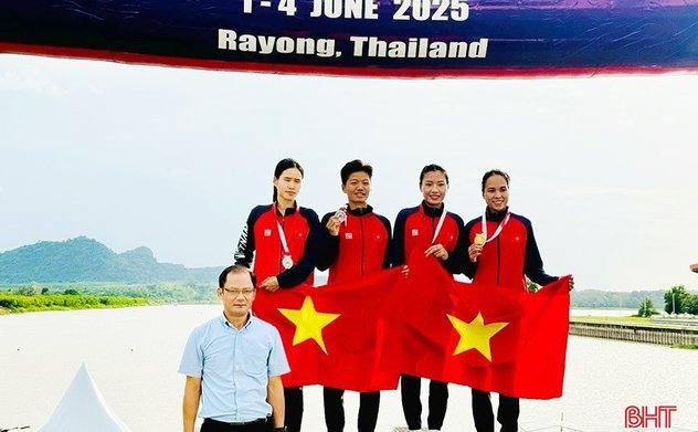 VĐV Hà Tĩnh giành 2 HCV tại Giải đua thuyền Đông Nam Á