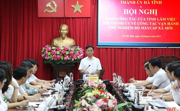 Tổ chức tốt việc vận hành thử nghiệm bộ máy cấp xã mới của TP Hà Tĩnh