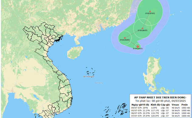Áp thấp xuất hiện trên Biển Đông, thời tiết Hà Tĩnh thế nào?