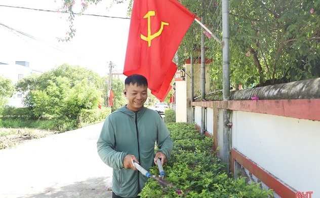 Sôi nổi xây dựng nông thôn mới chào mừng đại hội Đảng các cấp