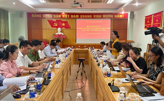 Phó Chủ tịch UBND tỉnh Dương Tất Thắng tiếp và làm việc với Đoàn khảo sát của Ủy ban Văn hóa và Xã hội Quốc hội khóa XV