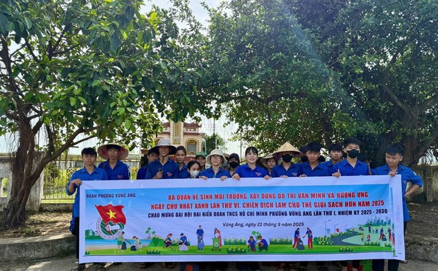 Tuổi trẻ Hà Tĩnh đồng loạt ra quân Ngày Chủ nhật xanh lần thứ VI và hưởng ứng Chiến dịch “Làm cho Thế giới sạch hơn” năm 2025 