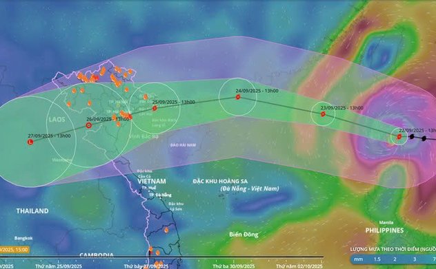 Không khí lạnh sẽ làm thay đổi hướng đi, cường độ siêu bão Ragasa 