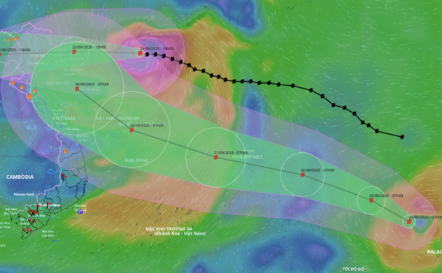 Thêm một cơn bão gần Biển Đông