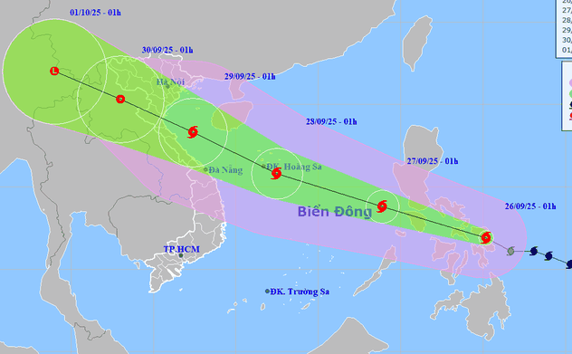 Bão Bualoi đêm nay vào Biển Đông, Hà Tĩnh khả năng mưa lớn