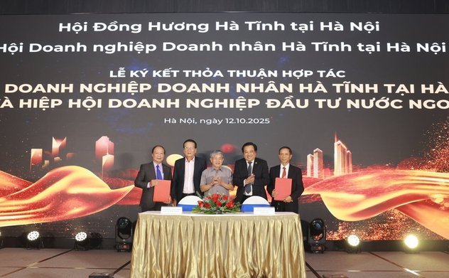 VAFIE ký thỏa thuận với Hội Doanh nhân Hà Tĩnh tại Hà Nội, thúc đẩy đầu tư xanh và bền vững 