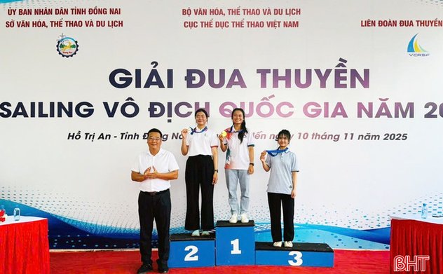 Hà Tĩnh giành 5 huy chương Giải Đua thuyền Sailing vô địch quốc gia