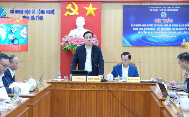 Hà Tĩnh tổ chức hội thảo hoàn thiện Nghị quyết về phát triển khoa học, công nghệ, đổi mới sáng tạo và chuyển đổi số đến năm 2030