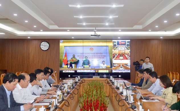 Họp trực tuyến về khắc phục hậu quả thiên tai và khôi phục sản xuất kinh doanh tại khu vực miền Trung