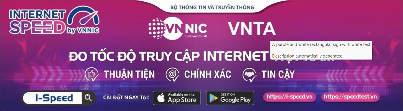 Đo tốc độ truy cập Internet Viêt Nam