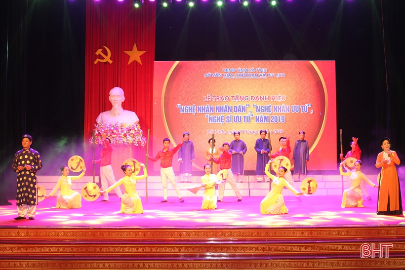 9 cá nhân ở Hà Tĩnh được phong tặng Nghệ nhân nhân dân, Nghệ nhân ưu tú, Nghệ sỹ ưu tú