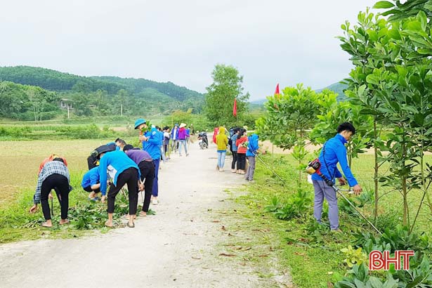 Tuổi trẻ Vũ Quang thực hiện 300 công trình, phần việc xây dựng nông thôn mới