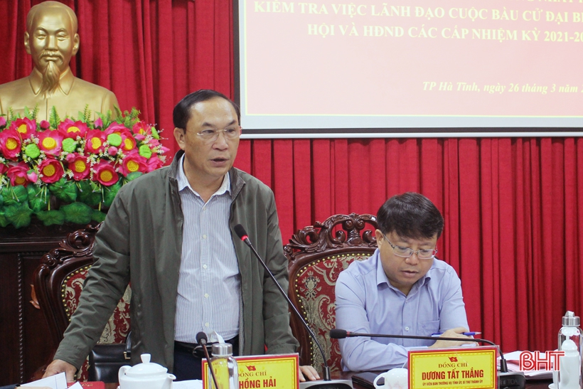 Chủ động nắm chắc cơ sở, đảm bảo an ninh phục vụ bầu cử ở TP Hà Tĩnh
