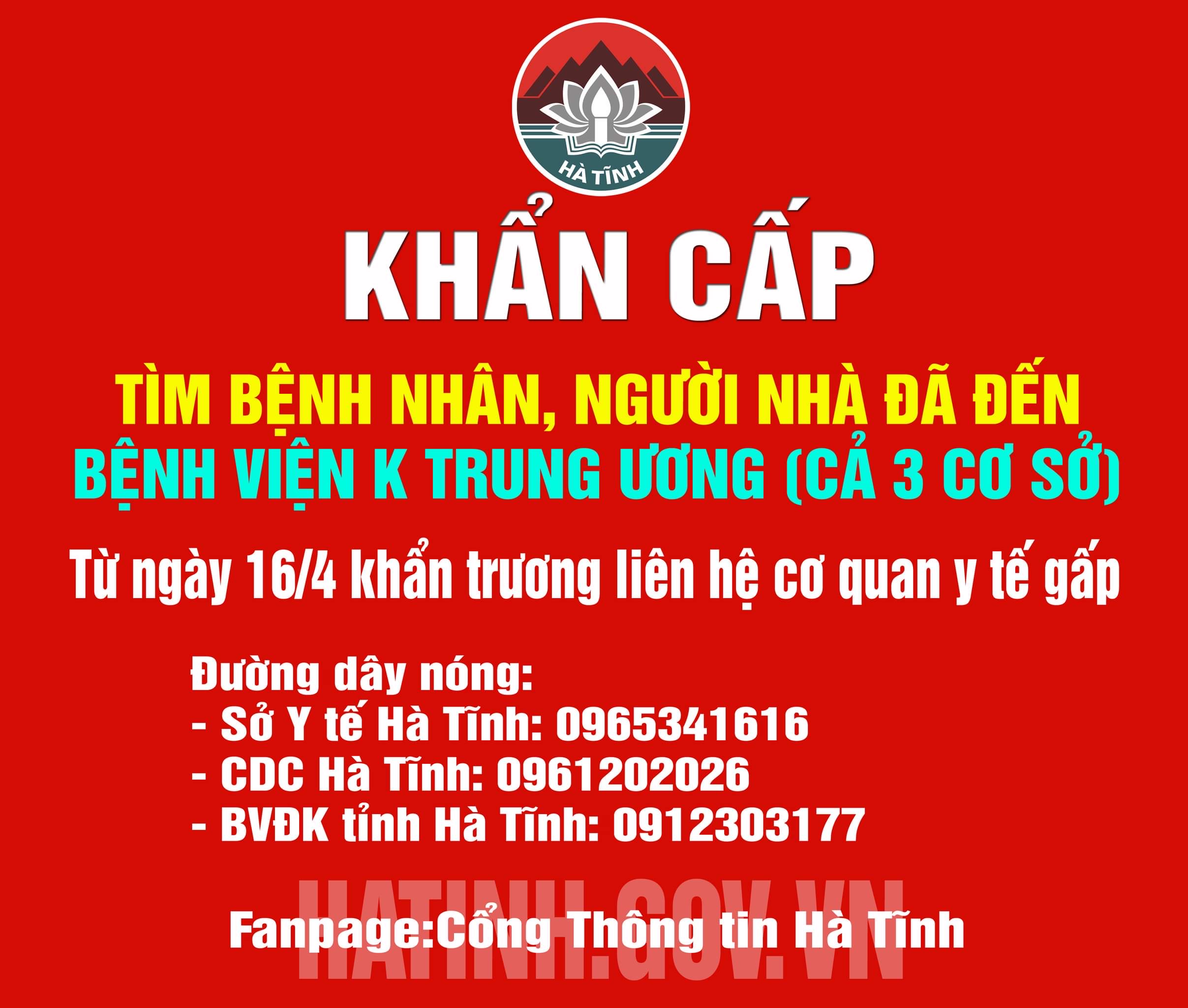 Khẩn trương rà soát, cách ly các trường hợp bệnh nhân, người nhà bệnh nhân đi khám và điều trị tại bệnh viện K