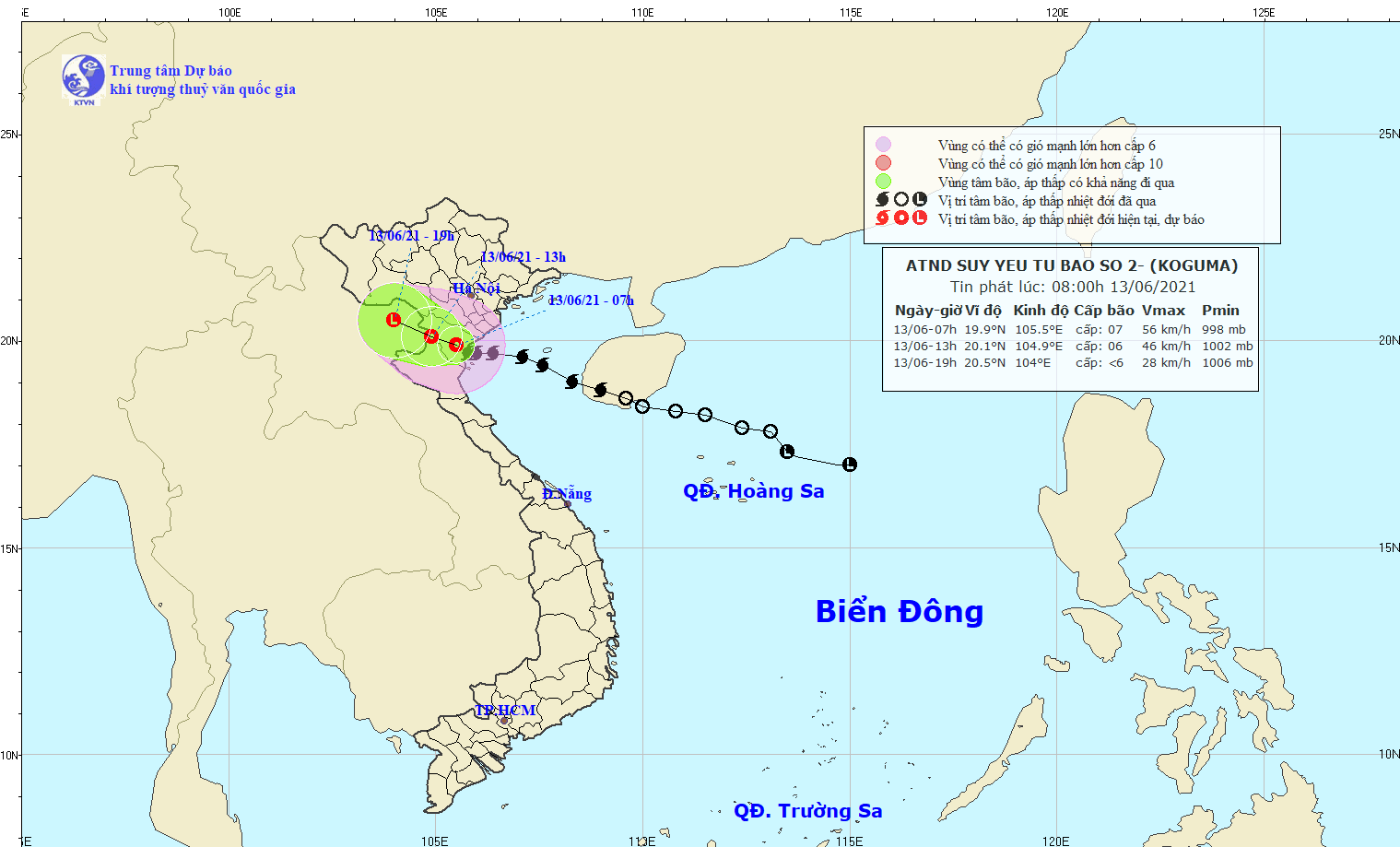 Bão số 2 suy yếu thành áp thấp nhiệt đới | Cổng TTĐT tỉnh Hà Tĩnh