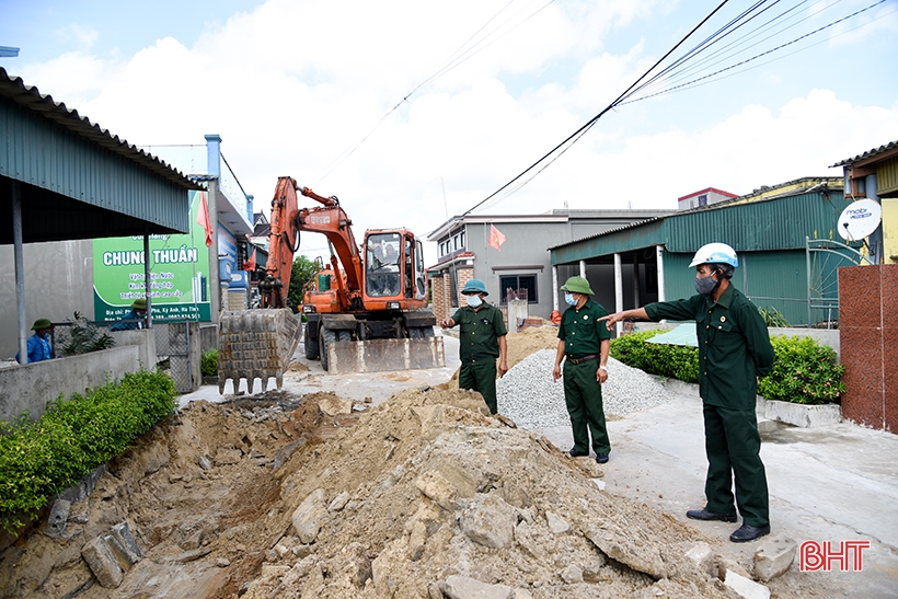 Cựu chiến binh góp sức xây dựng nông thôn mới ở xã vùng biển Hà Tĩnh