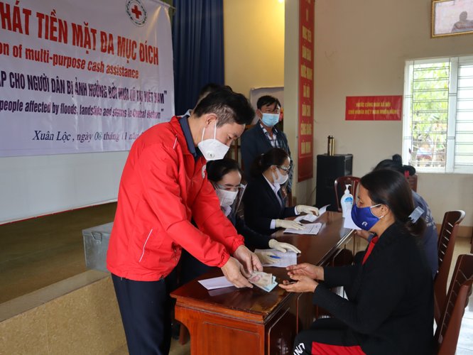 Xã Xuân Lộc được hưởng lợi dự án cứu trợ khẩn cấp cho người dân vùng lũ