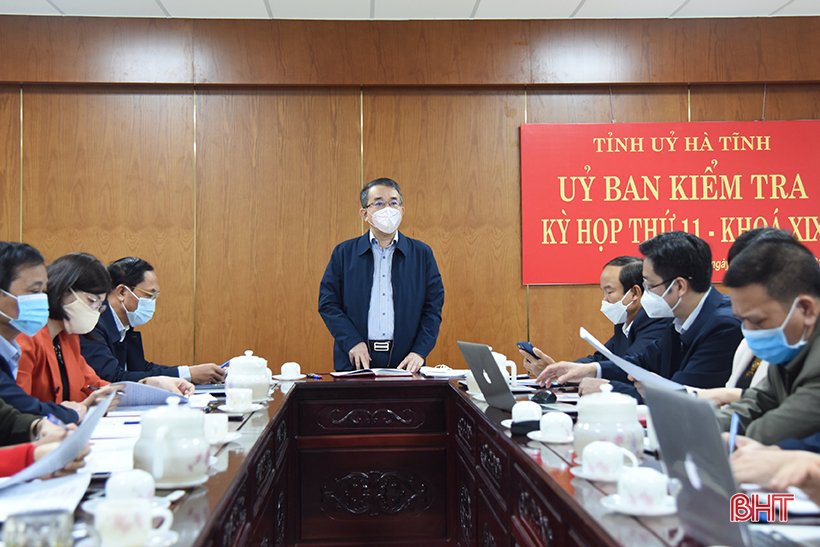 Ủy ban Kiểm tra Tỉnh ủy Hà Tĩnh thông báo kết quả kỳ họp thứ 11
