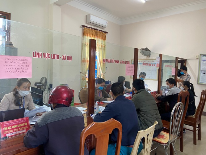 Trung tâm hành chính huyện Can Lộc tập trung cải cách hành chính
