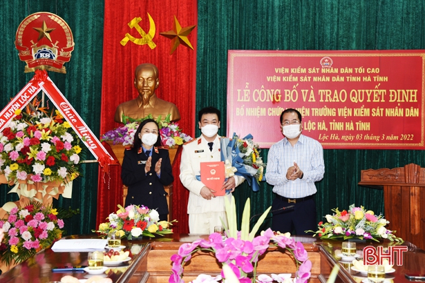 Ông Nguyễn Xuân Định được bổ nhiệm chức vụ Viện trưởng Viện KSND huyện Lộc Hà