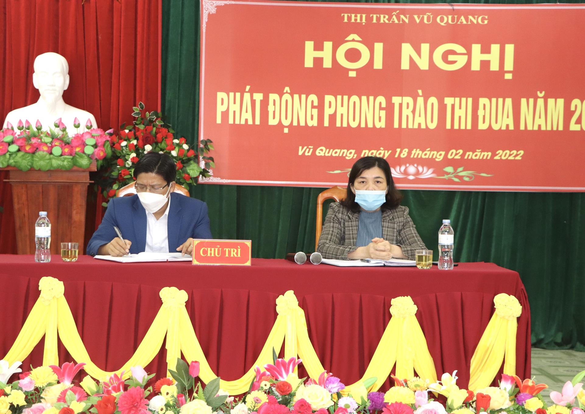 Phát động các phong trào thi đua năm 2022 trên địa bàn Thị trấn Vũ Quang
