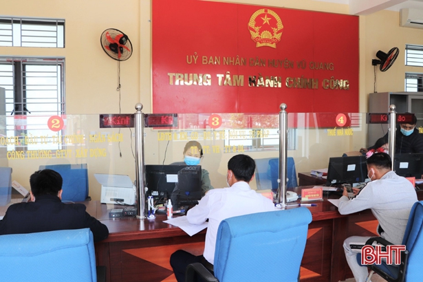 Tỷ lệ giải quyết hồ sơ đúng hạn ở Vũ Quang đạt 96,2%
