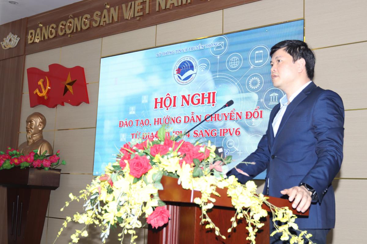 Hội nghị đào tạo, hỗ trợ về chuyển đổi sang Internet thế hệ mới IPv6, thúc đẩy phát triển tên miền quốc gia “.vn” tại thành phố Hải Phòng