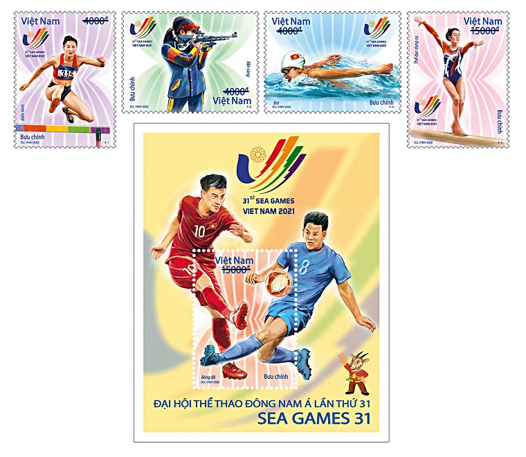 Bộ Thông tin và Truyền thông phát hành bộ tem “Đại hội Thể thao Đông Nam Á lần thứ 31 - SEA Games 31”