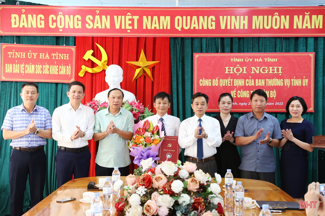 Hà Tĩnh bổ nhiệm Phó Trưởng ban chuyên trách Ban Bảo vệ, chăm sóc sức khỏe cán bộ tỉnh