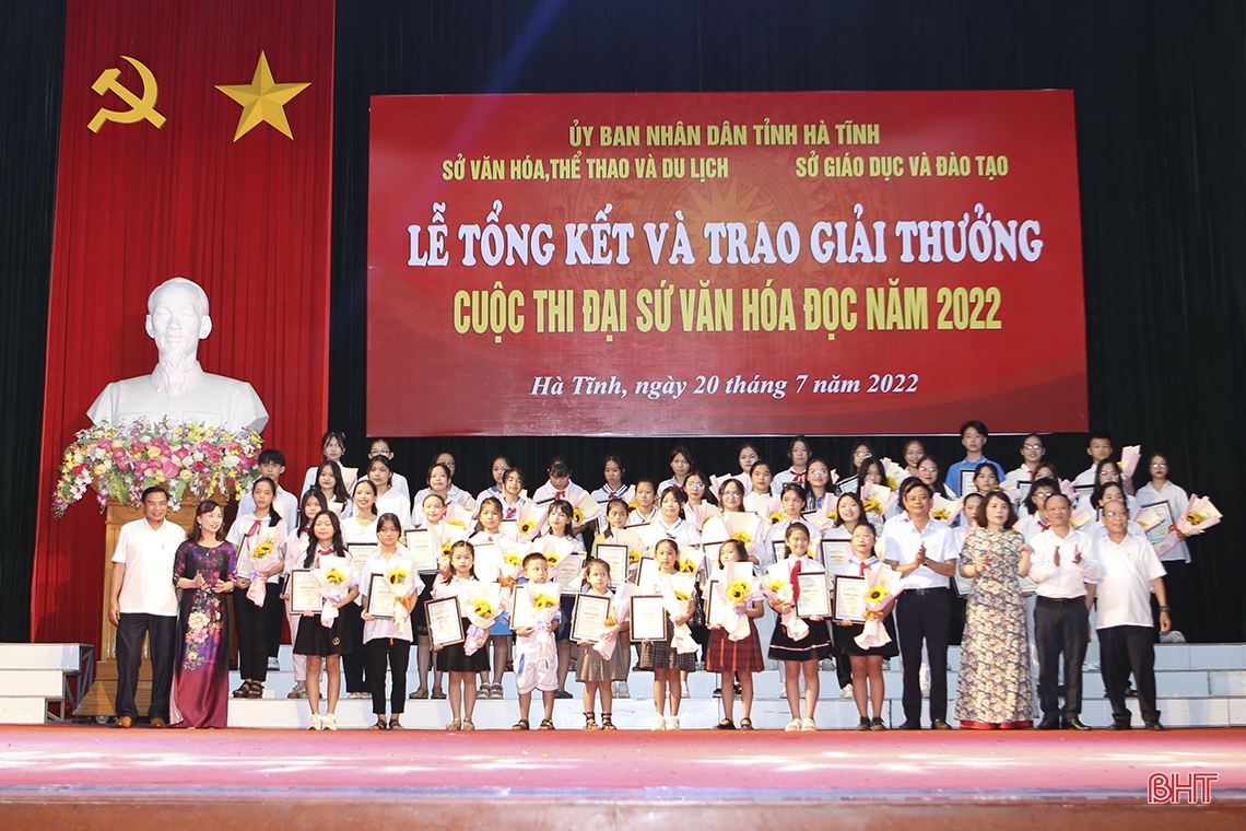 57 gương mặt xuất sắc đạt giải Cuộc thi Đại sứ văn hóa đọc cấp tỉnh Hà Tĩnh
