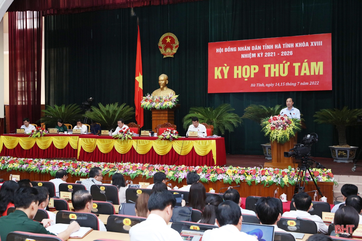 Thông báo kết quả Kỳ họp thứ 8 HĐND tỉnh Hà Tĩnh khoá XVIII