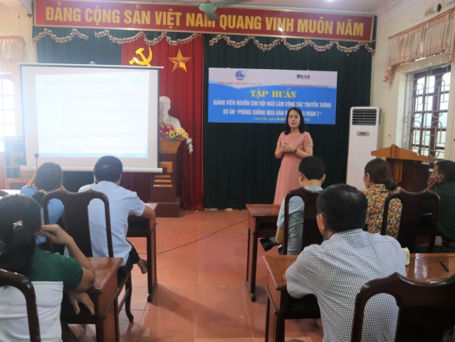 Can Lộc: Đào tạo giảng viên nguồn cho dự án “Phòng, chống mua bán người giai đoạn I”