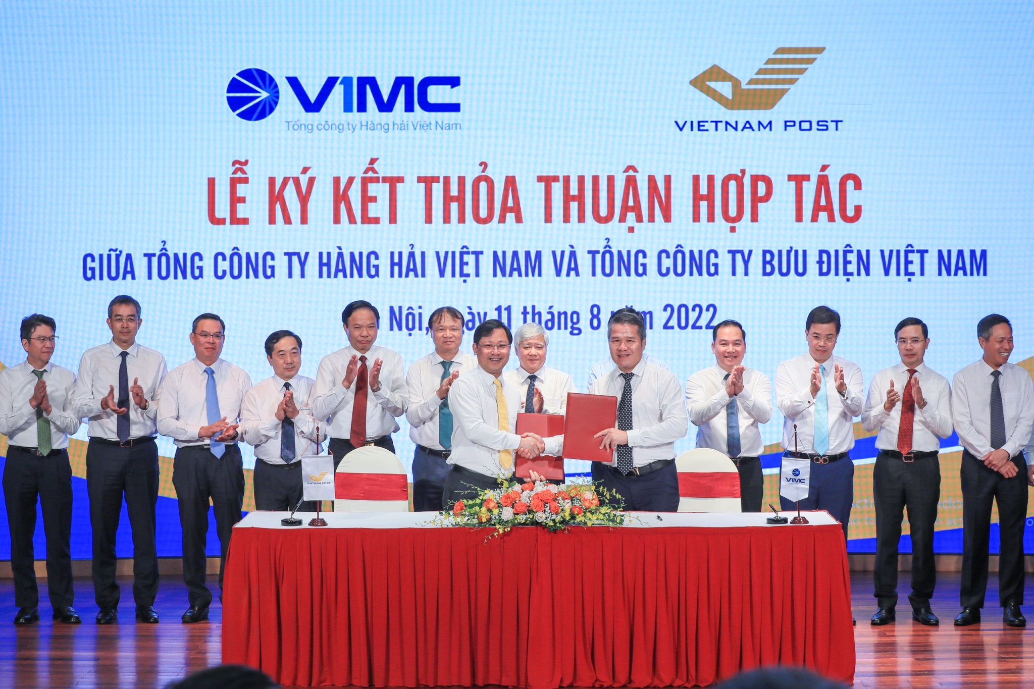 Lễ ký kết hợp tác giữa Công ty hàng hải Việt Nam với Bưu điện Việt Nam